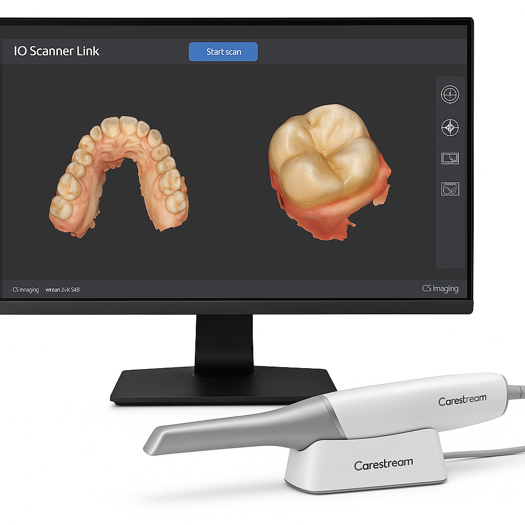 Carestream escaner y monitor con resultado escaner